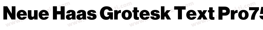 Neue Haas Grotesk Text Pro75字体转换